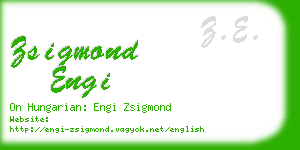 zsigmond engi business card